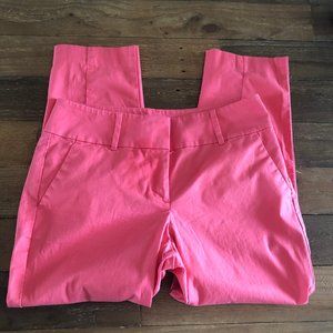 Ann Taylor Curvy Orange Capri Twill Size 6